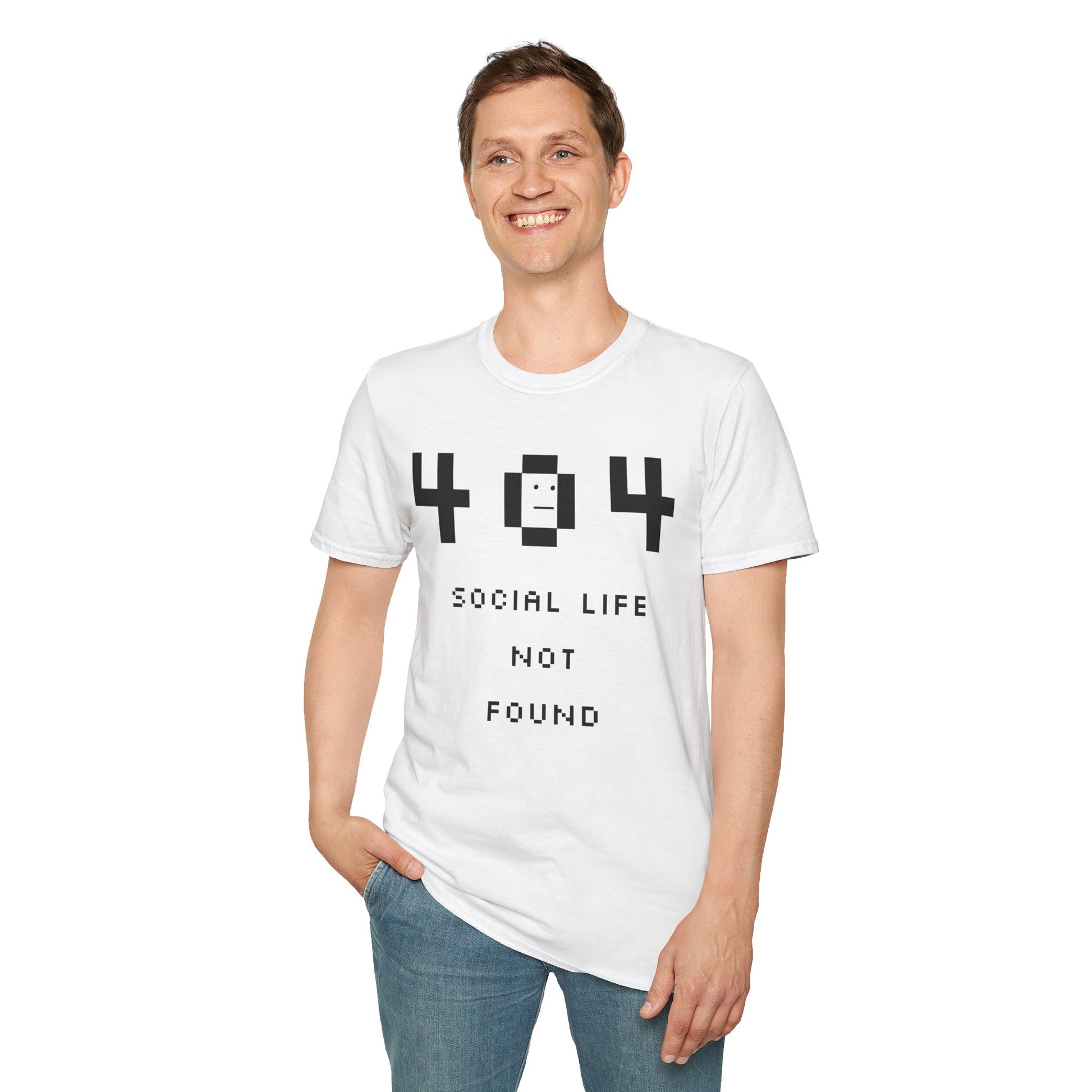 Copy of 404 Social Life Not Found T-Shirt | Funny Graphic Tee, Unisex Casual Wear, Gamer Gift, Quirky Humor Shirt, Birthday Present