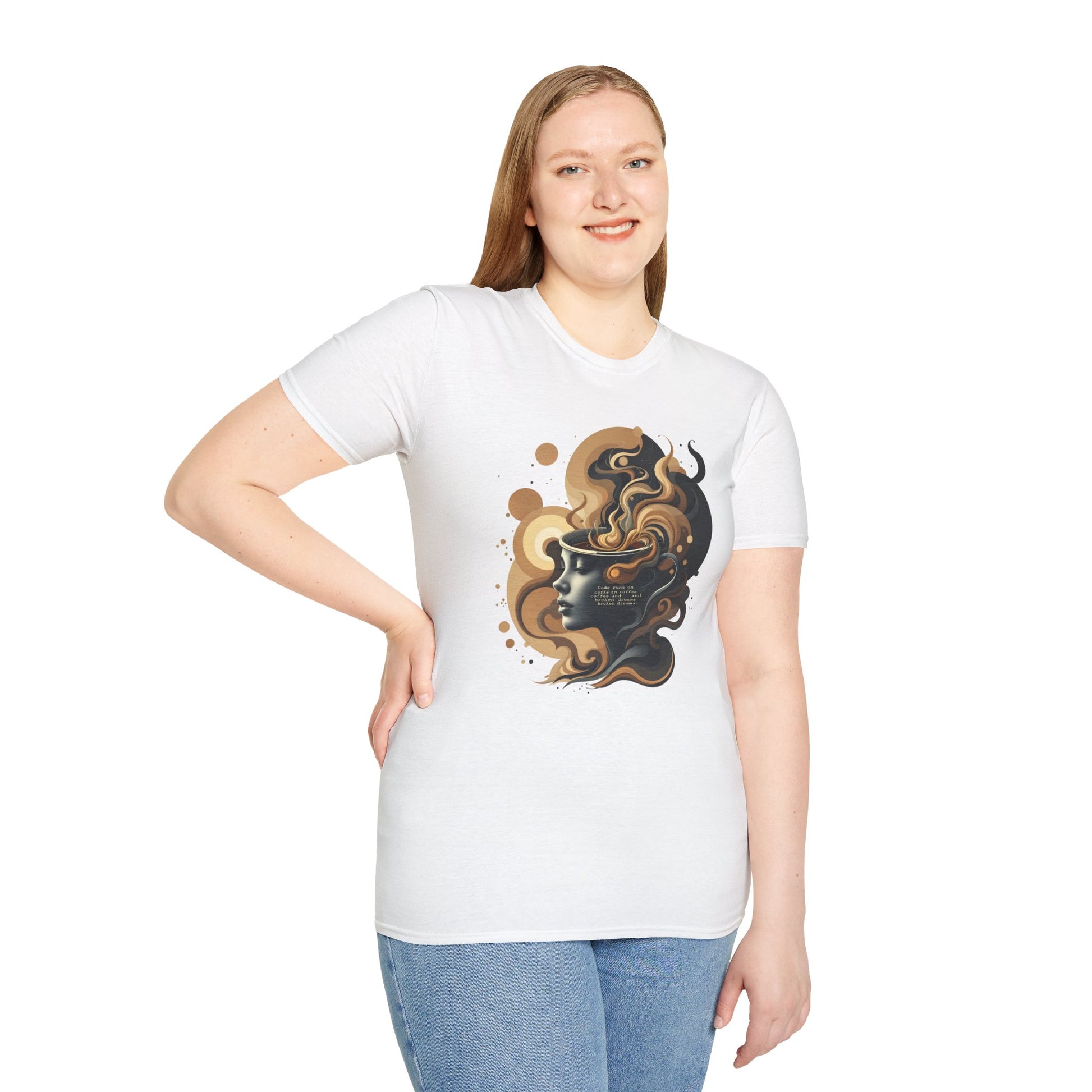 Artistic Unisex Softstyle T-Shirt - Urban Vibes, Casual Wear, Statement Apparel, Unique Graphic Tee, Gift for Art Lovers
