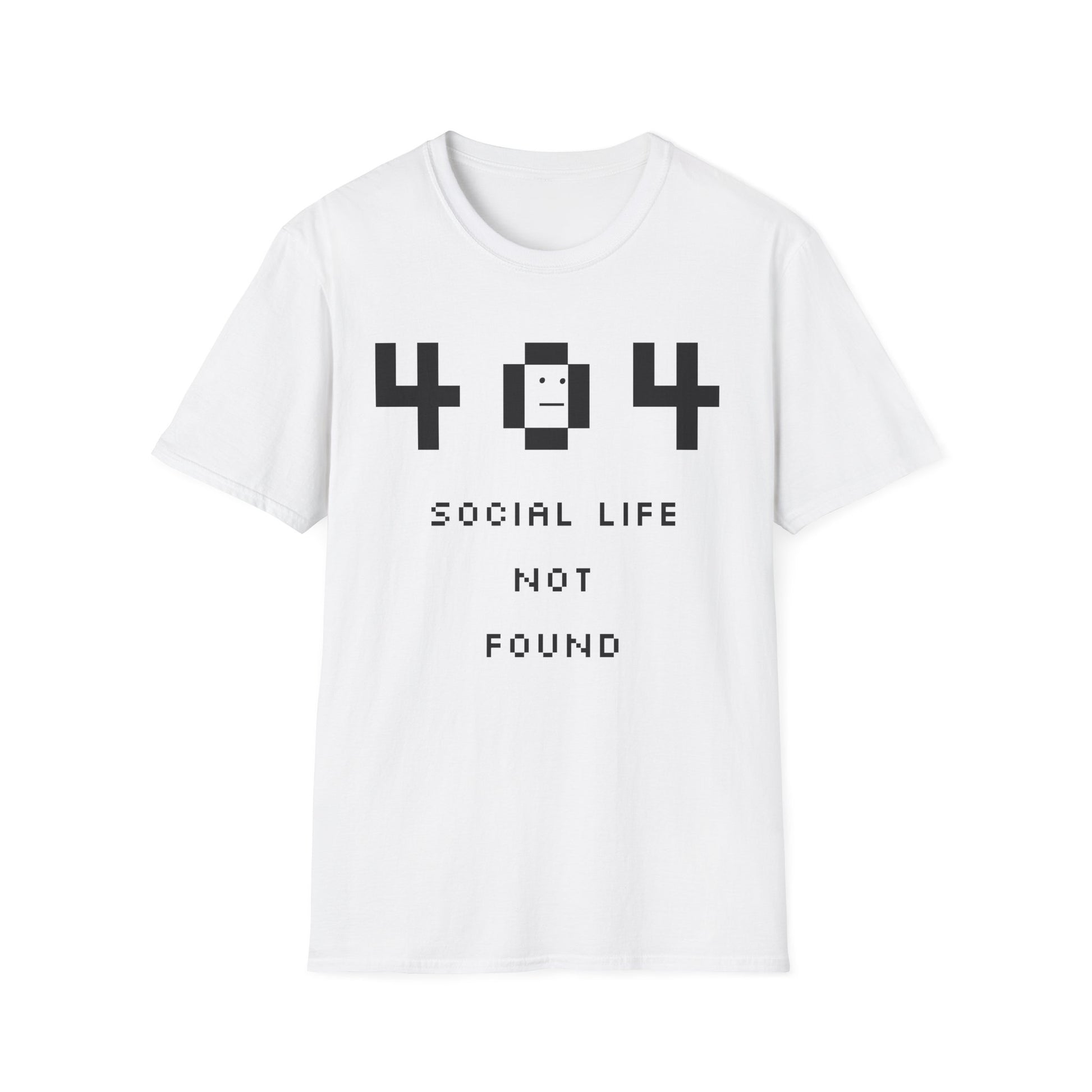Copy of 404 Social Life Not Found T-Shirt | Funny Graphic Tee, Unisex Casual Wear, Gamer Gift, Quirky Humor Shirt, Birthday Present