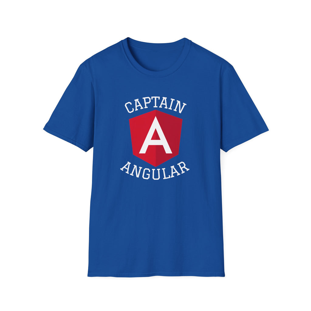 Copy of Captain Angular Unisex Softstyle T-Shirt, Geeky Tee, Programming Gift, Funny Quote Shirt, Tech Lover Apparel, Birthday Gift