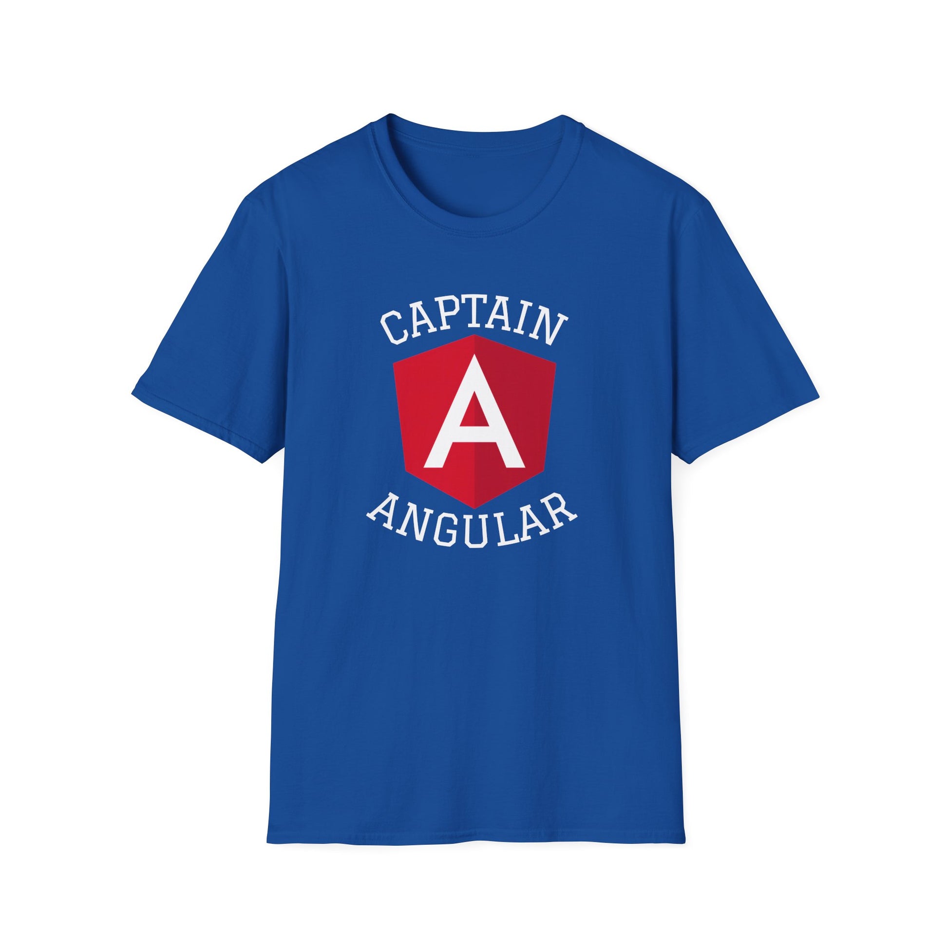 Copy of Captain Angular Unisex Softstyle T-Shirt, Geeky Tee, Programming Gift, Funny Quote Shirt, Tech Lover Apparel, Birthday Gift