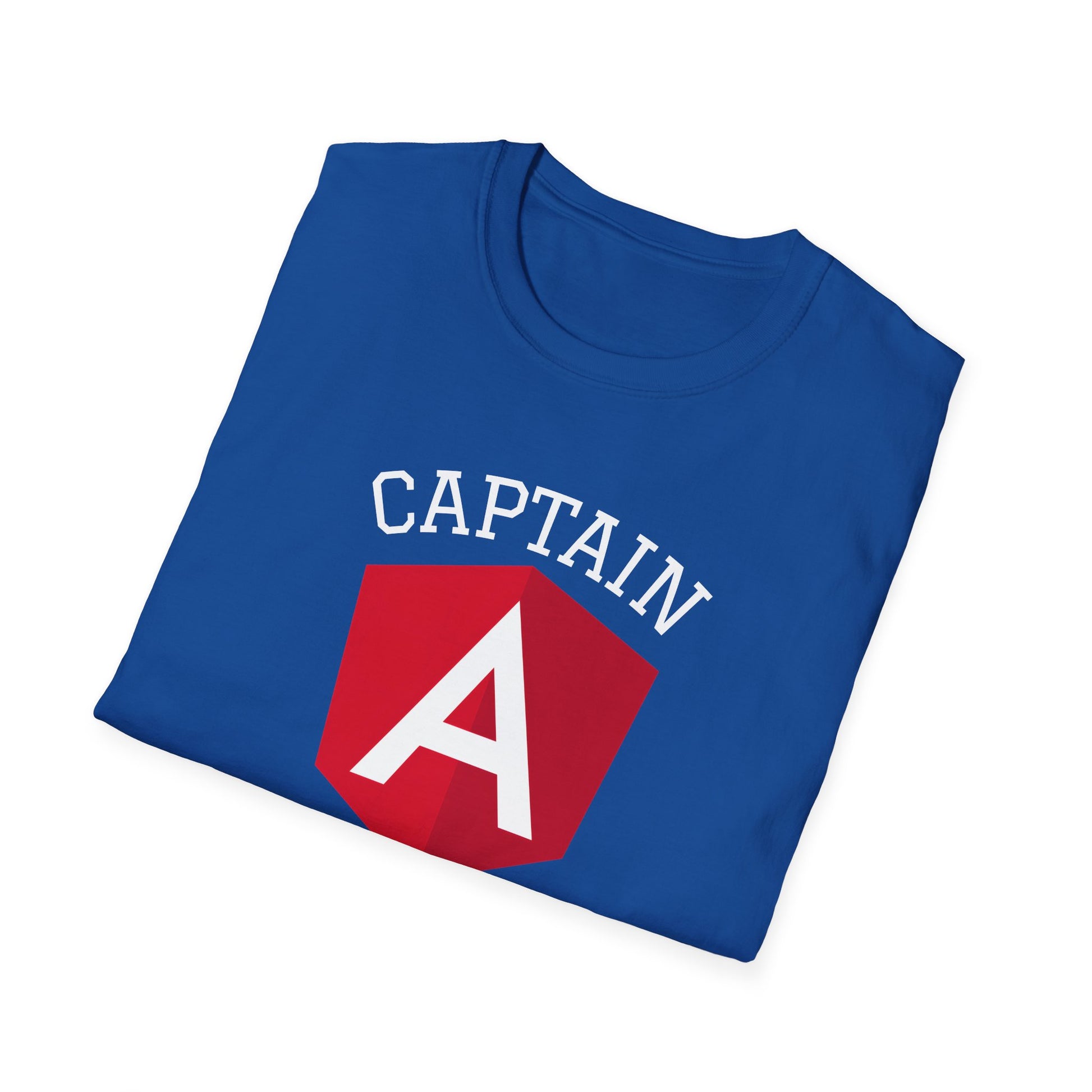 Copy of Captain Angular Unisex Softstyle T-Shirt, Geeky Tee, Programming Gift, Funny Quote Shirt, Tech Lover Apparel, Birthday Gift
